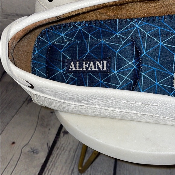Alfani Mens White Leather Driving Loafers Sz 11M Great condition! - Picture 3 of 7